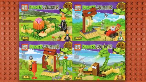 Lego Plants Vs Zombies Sets Minifigures Knock Off Prck 69317 Youtube