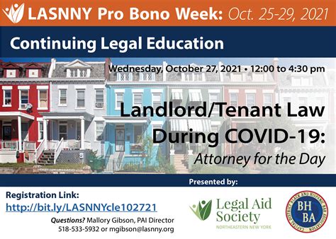 FREE Virtual CLE: Landlord/Tenant Law During COVID-19: Attorney for the