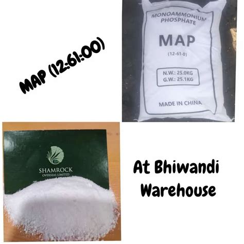 Powder Mono Ammonium Phosphate MAP 12 61 00 Fertilizers HDPE Bag