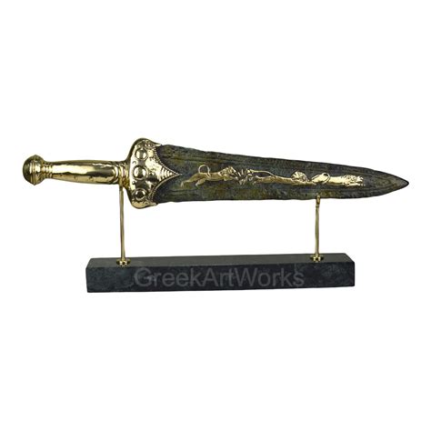 Mycenaean Dagger Sword Ancient Greek Real Bronze Metal Art Sculpture Museum Copy Ebay