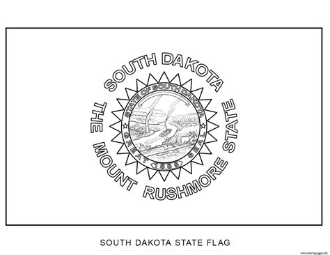 State Flag Coloring Page