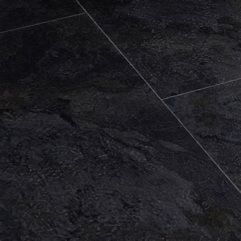 Black Slate Tile Effect LVT Click Floor Depot