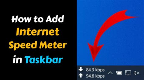 How To Add Internet Speed Meter In Windows Taskbar Youtube