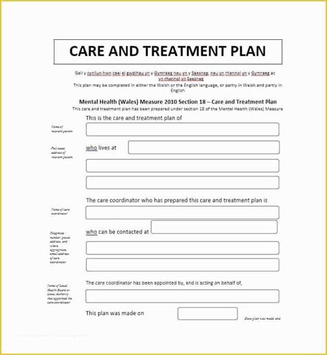 Free Mental Health Treatment Plan Template Of Sample Psychiatric ...