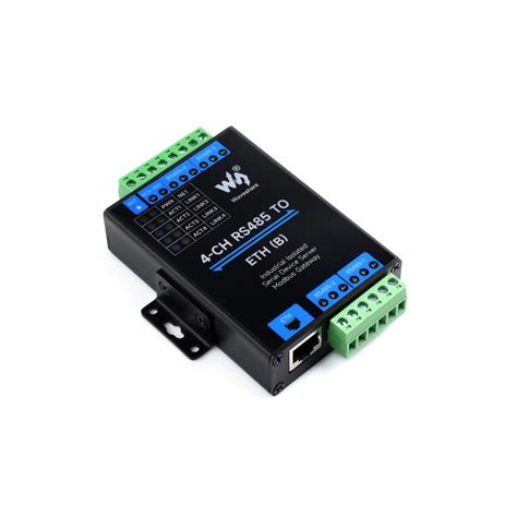 4-CH RS485 TO ETH (B) - 4-channel industrial RS485 converter - Ethernet ...
