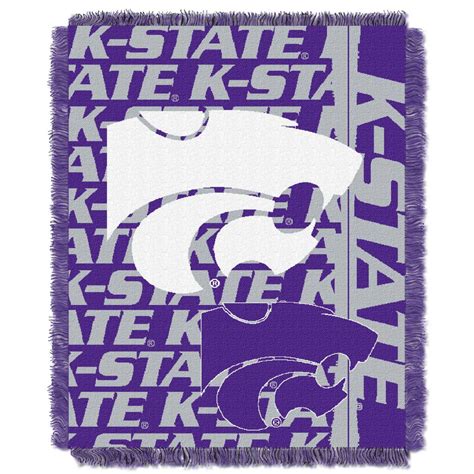 Ncaa Kansas State Wildcats Double Play Woven Jacquard Throw Blanket 46