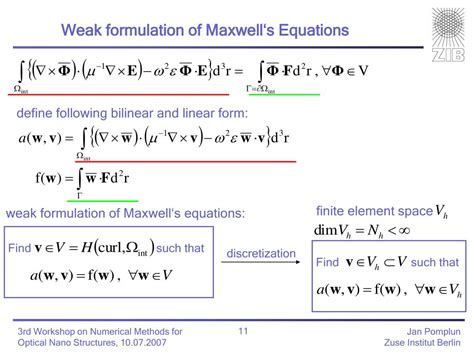 Ppt Finite Element Methods For Maxwell‘s Equations Powerpoint