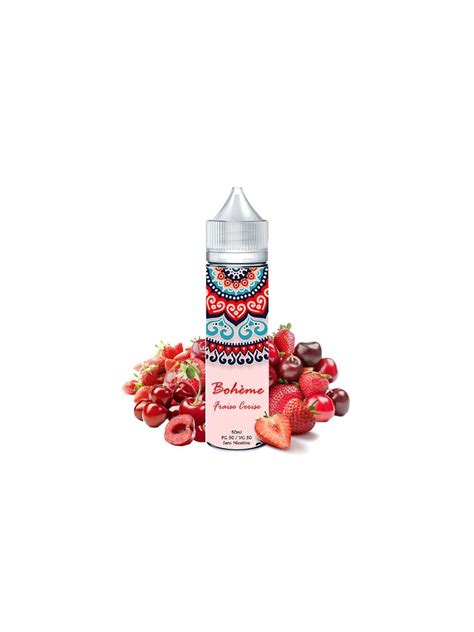 Fraise Cerise 50ml Boheme Taux De Nicotine Sans Nicotine