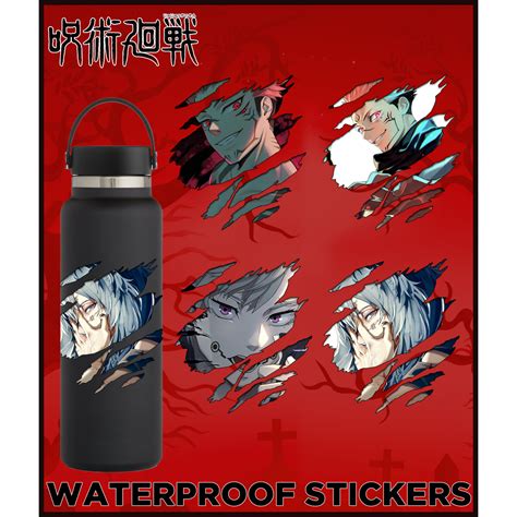 Jujutsu Kaisen Scratch Stickers Laminated Waterproof Vinyl Stickers