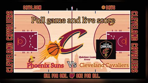 Phoenix Suns Vs Cleveland Cavaliers Full Game Live Score YouTube