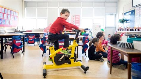 Classroom Stationary Bikes Encourage Kids To Blow Off Steam While