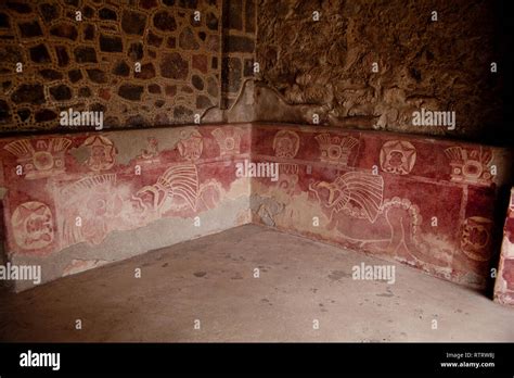 Pinturas Murales De Las Excavaciones De Los Edificios De La Antigua