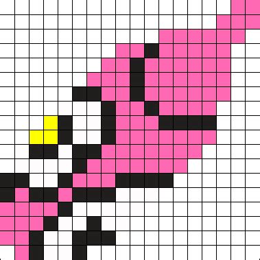 My Melody Feathers Perler Bead Pattern Bead Sprites Misc Fuse Bead