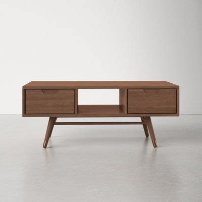 Ballymartin Solid Wood 4 Legs Coffee Table With Storage