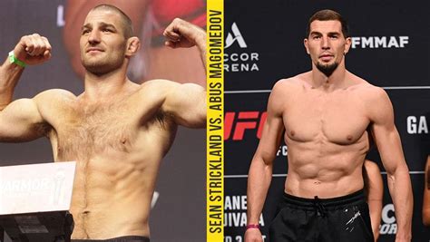 Sean Strickland vs Abus Magomedov en tête d affiche de l UFC Fight