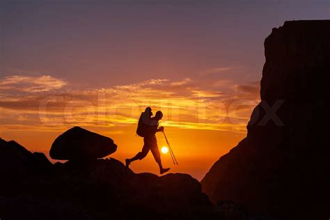 Wanderung Stock Bild Colourbox