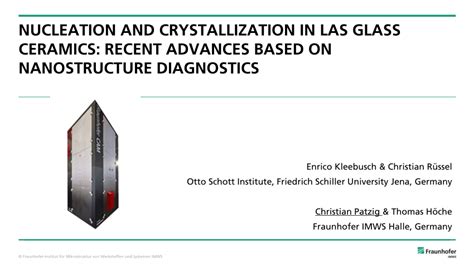 Pdf Nucleation And Crystallization In Las Glass Ceramics Recent