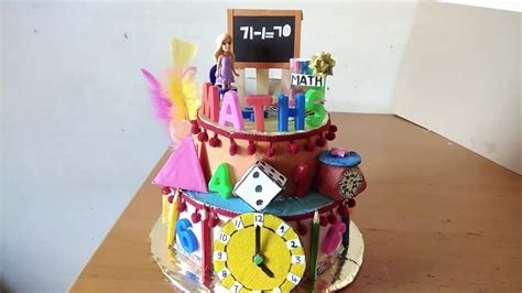 Math Hat Part 4 Cake Maths Hat How To Make Math Hat Youtube