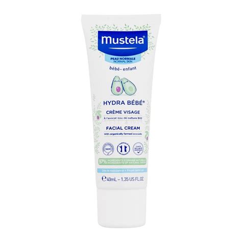 Mustela Hydra Bébé Facial Cream Dnevne kreme za lice za djecu Lijepa hr