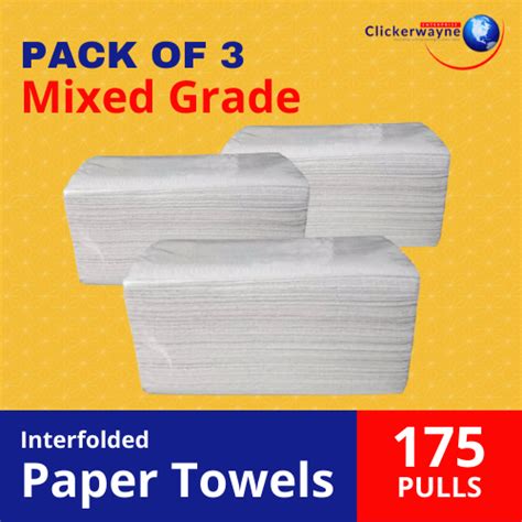 Pack Of Mixed Grade Interfolded Paper Towels Made By Sanicare