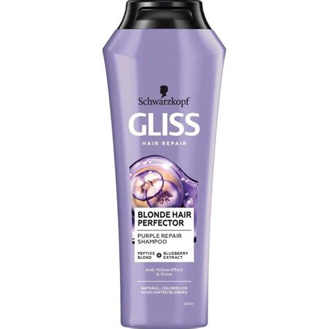 Sampon Gliss Blonde Hair Perfector Pentru Par Blond Sau Suvitat 250 Ml