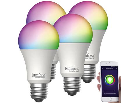 Luminea Home Control Er Set Wlan Led Lampen E Rgb Cct W Ersetzt