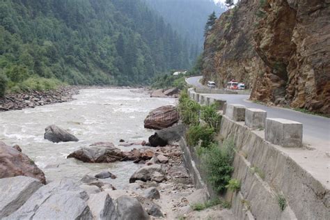 A Scenic View Of The Natural Beauty Of Neelum Valley Kashmir Stock