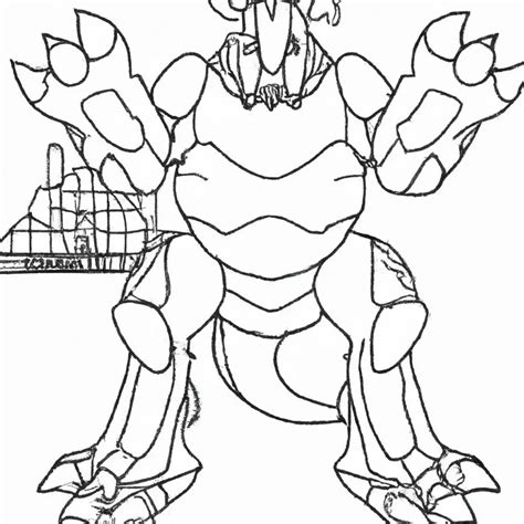 10 desenhos de Pokémon Groudon para imprimir e colorir