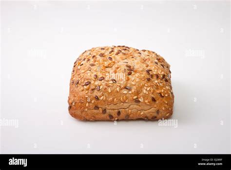 Fresh Squared Wholemeal Bread With Sunflower Seeds Sesame And Others