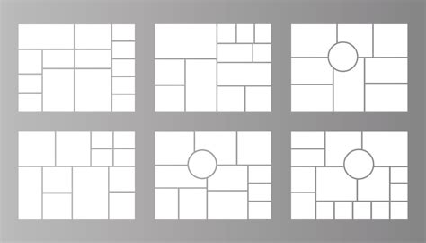 Moodboard Grid Photo Collage Templates Set 17201785 Vector Art At Vecteezy