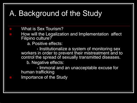 Solution Thesis Tourism Legalization Of Sex Tourism In Philippines