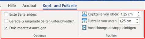 Kopf Und Fu Zeile Word In Vorlagen Und Dokumenten Richtig Verwenden