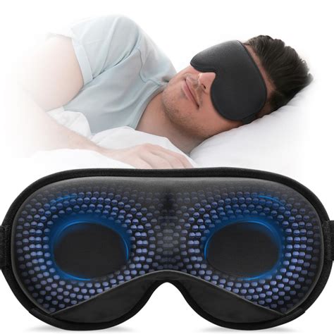 Yfong Weighted Sleep Mask Women Men D Blocking Lights Sleeping Mask