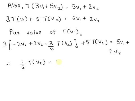 SOLVED Let V Be A Vector Space And T V V A Linear Transformation