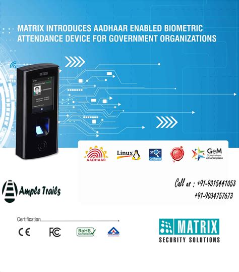 Linux Based Aadhaar Enabled Biometric Attendance Device Solution