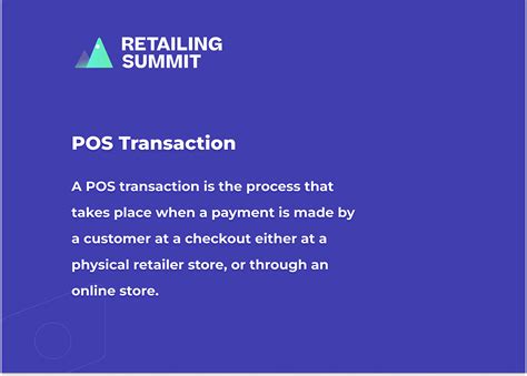 Pos Transactions The Comprehensive Guide For Retailing Summit