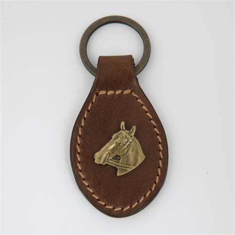 Horse Head Keyring Machiavelli Leather