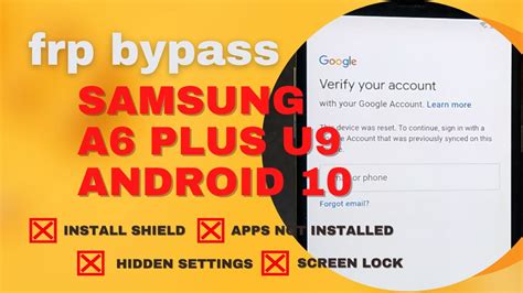 😇😇 Auto Adb Enable 😇😇 How To Remove Frp Bypass Samsung A6 Plus A605g A605f U9 Android 10 ‼️