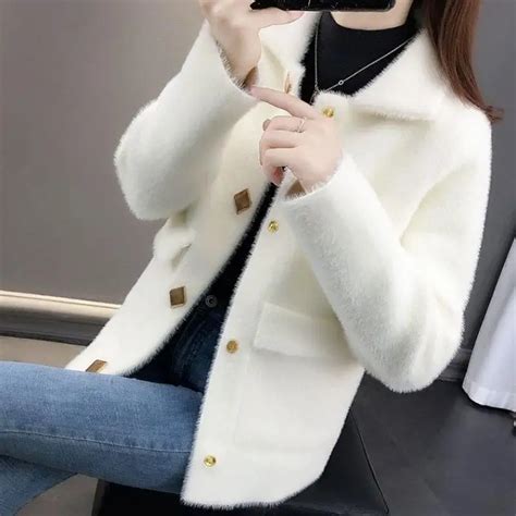 Imitation Mink Velvet Coat Women 2021 Spring Autumn New Korean Mother