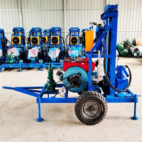 120m Portable Trailer Mounted Water Well Borehole Drilling Rig For Sale