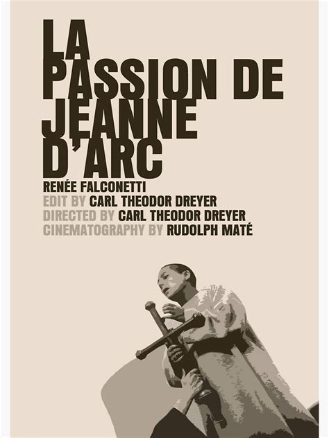 "The Passion of Joan of Arc Film Artwork" Poster for Sale by RPGlanSP ...