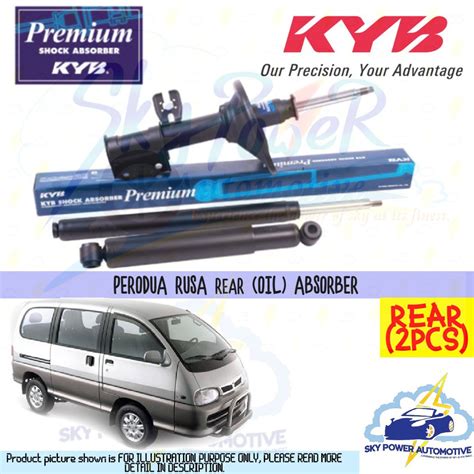 Perodua Rusa X Kayaba Kyb Premium Oil Shock Absorber Rear Pcs