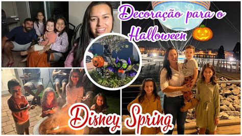 Vlog Final de semana comigo Decoração de Halloween Disney Springs