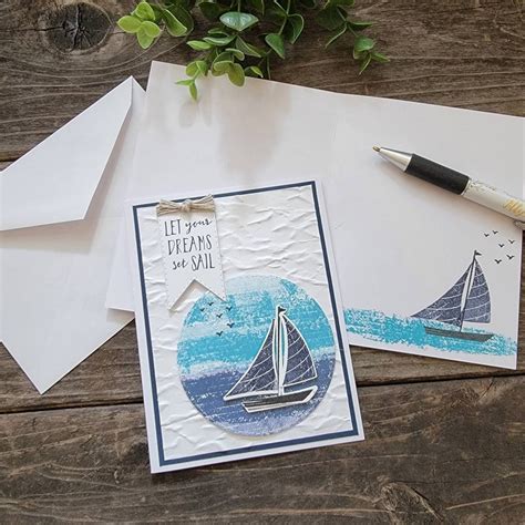 Sail Boat Retirement Cardnautical Retirement Card For Etsy
