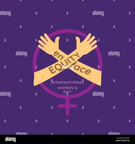 Design For International Women S Day With Embrace Equity Theme In Eps