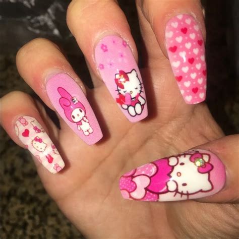 Accessories Valentines Hello Kitty Custom Press On Nails Poshmark