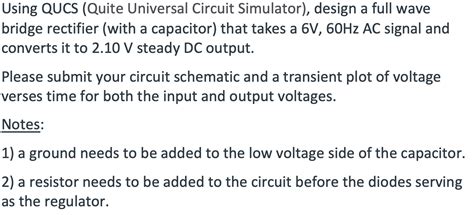 Solved Using QUCS Quite Universal Circuit Simulator Chegg