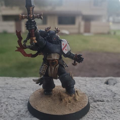 First time painting a Black Templar : r/BlackTemplars