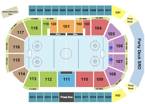 Mullett Arena Seating Chart + Rows, Seats and Club Seats