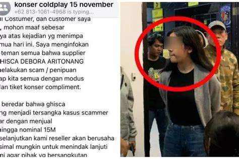 Ini Lho Potret Sosok Gischa Debora Aritonang Penipu Tiket Coldplay